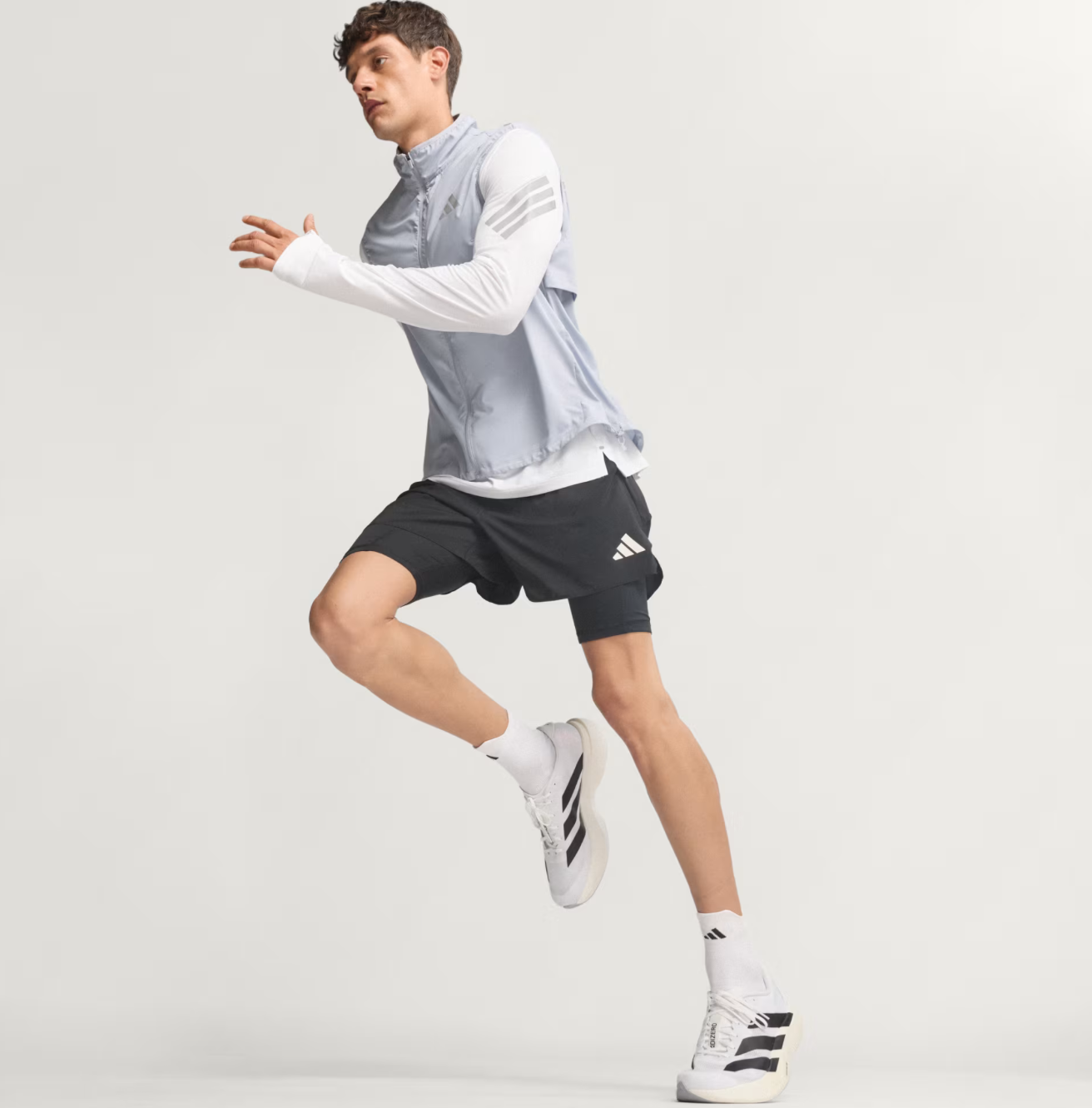 Adidas Adizero Evo SL Running Shoes - Core Black/Cloud White (Premium Edition)