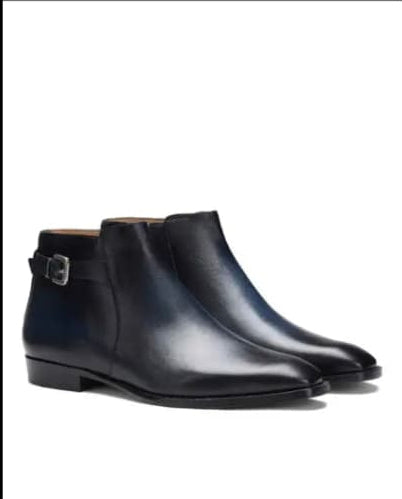 Chelsea boot black leather high quality leather