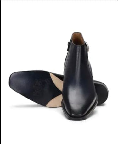 Chelsea boot black leather high quality leather