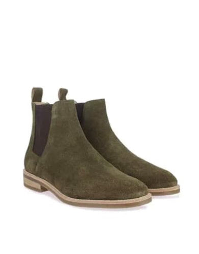 Chelsea boot leather and velvet high quality shoes