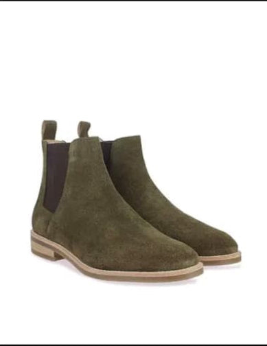 Chelsea boot leather and velvet high quality shoes
