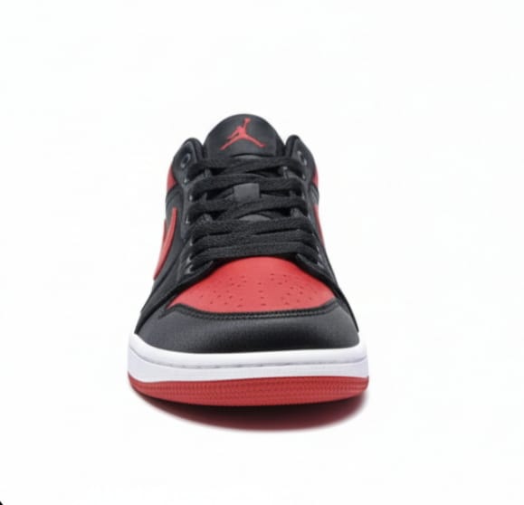 Air Jordan 1 Low "Bred" – Black & Varsity Red