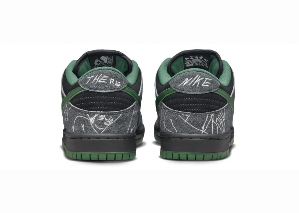 Buty NIKE SB X There Skateboards Dunk Low Black/Gorge Green Summit White