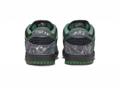 Buty NIKE SB X There Skateboards Dunk Low Black/Gorge Green Summit White