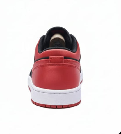 Air Jordan 1 Low "Bred" – Black & Varsity Red