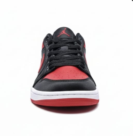Air Jordan 1 Low "Bred" – Black & Varsity Red