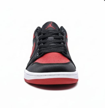 Air Jordan 1 Low "Bred" – Black & Varsity Red
