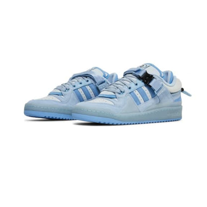 Light blue sneakers on a white background