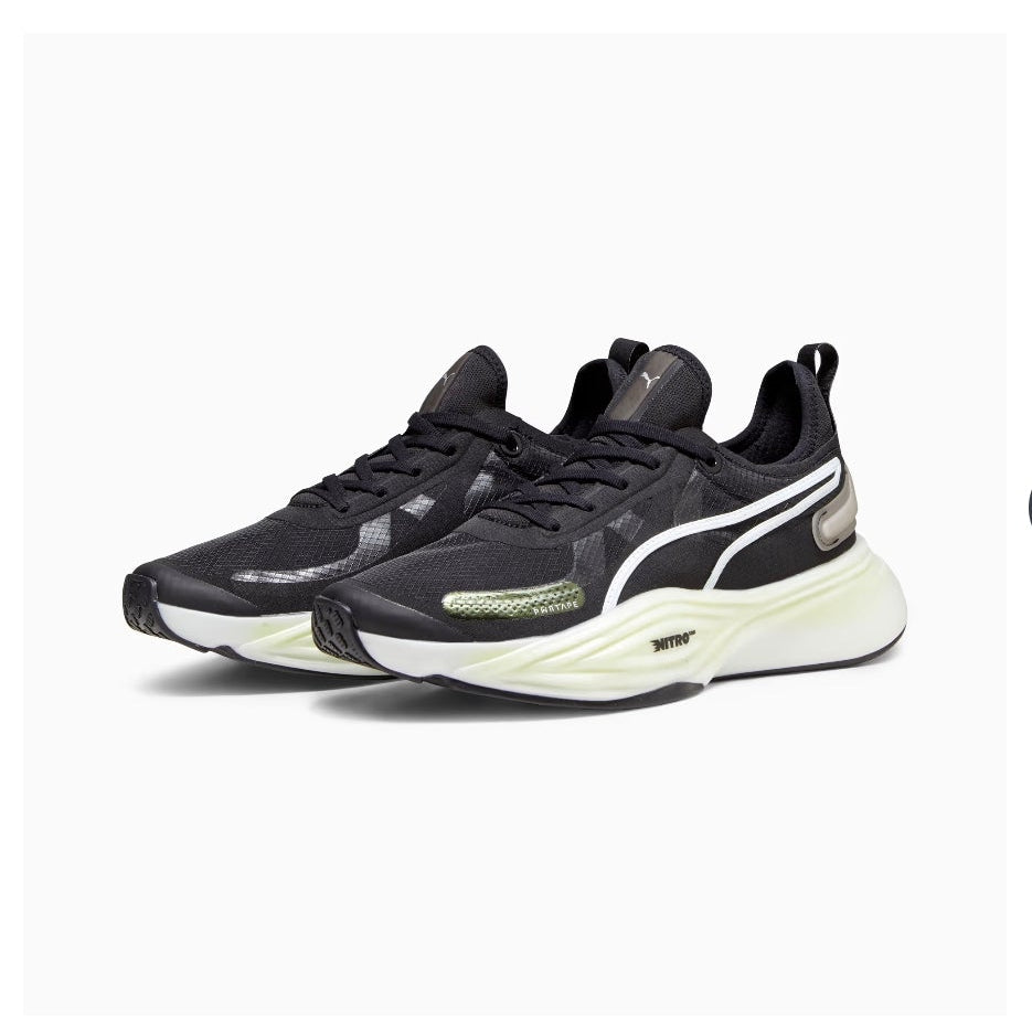 Puma Nitro Squad Black & White - Professional Gym & Running Shoes