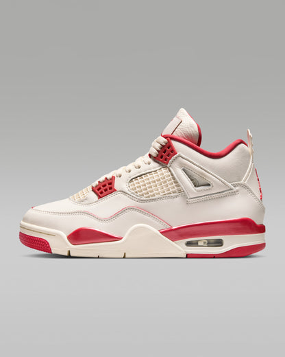 Hype Sneakers: Air Jordan 4 Retro White/Red for Men