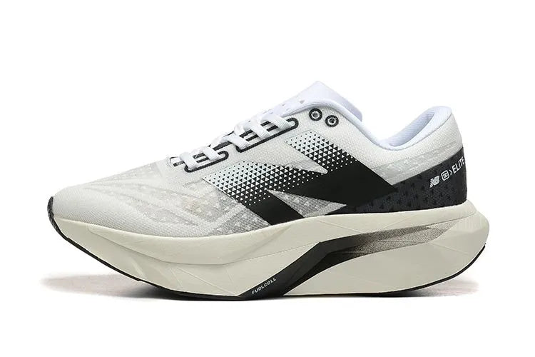 New Balance SC Elite White & Black - High-Speed Marathon Running Shoes