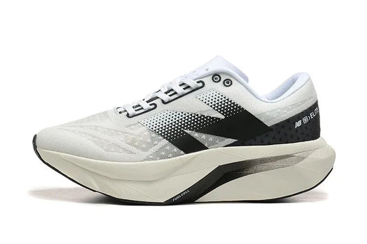 New Balance SC Elite White & Black - High-Speed Marathon Running Shoes