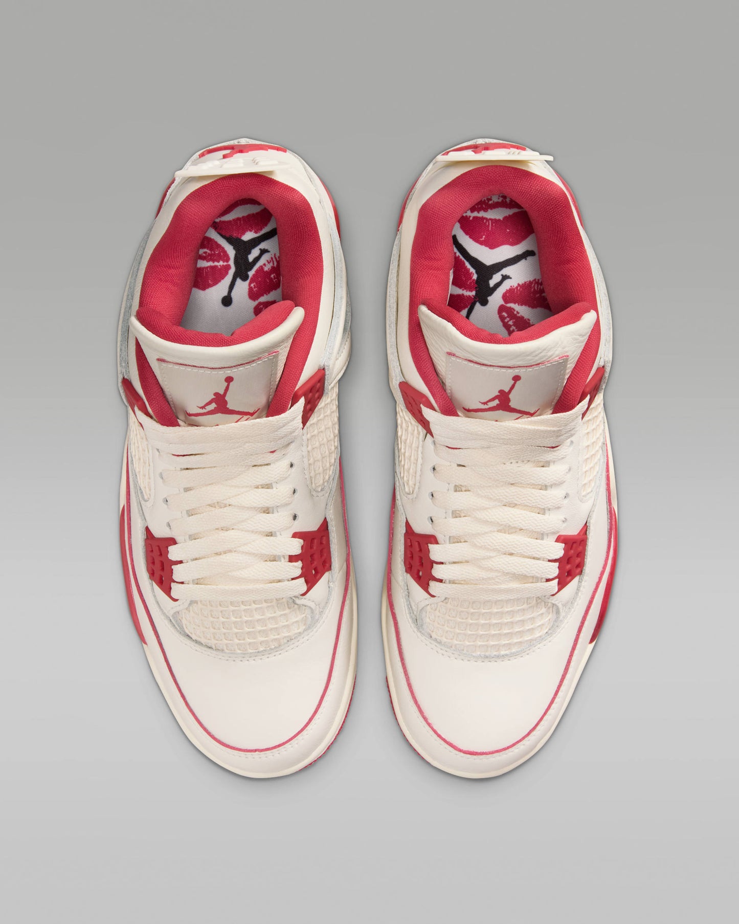 Hype Sneakers: Air Jordan 4 Retro White/Red for Men