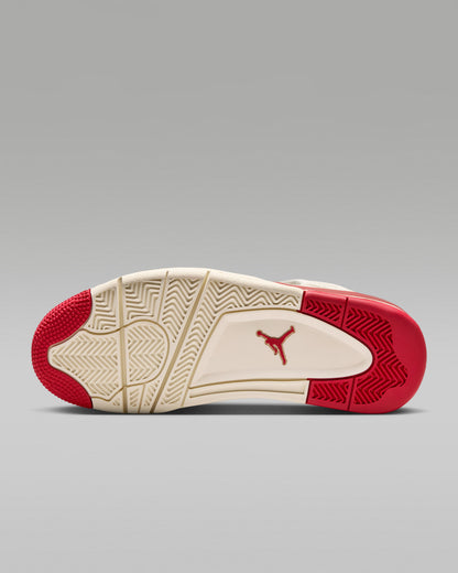 Hype Sneakers: Air Jordan 4 Retro White/Red for Men
